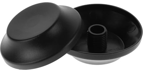 IMIKEYA 2pcs Patio Umbrella Tip Caps Replacement: Parasol Plastic Tops Screw Cover - Outdoor Cantilever Sun Umbrella Hole Ring Cap Accessories(Black)