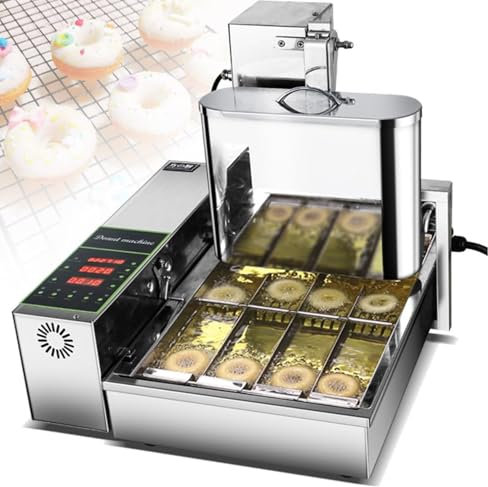 Automatic Donut Maker, Digital Fryer with Adjustable Thickness for Efficient Donut Production