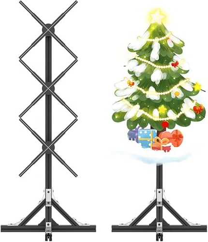 Proiettore olografico 3D con ventola a LED,proiettore video di animazione ad alta luminosità da 50cm,macchina pubblicitaria olografica 3D,macchina pubblicitaria verticale,proiezione olografica rotante
