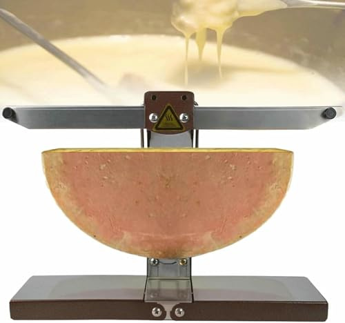 OJHGRDFV Máquina eléctrica Comercial para derretir Queso raclette, ángulo Ajustable y Calentamiento rápido, Ideal para Uso en restaurantes y cocinas