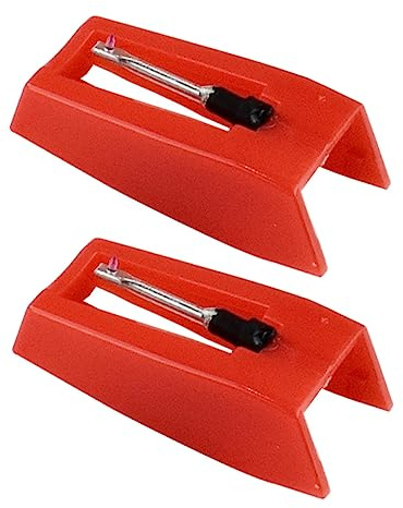 SUPVOX Vintage Cartridge Stylus Replacement Red Gem Needle Stylus for Gramophone Turntable Record Player Use