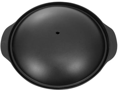 Baluue Casseruola in Alluminio Piccola 24 CM con Coperchio Antiaderente per Riso al Pollo Brasato Pentola Resistente Alte Temperature per Uso Domestico e Cucina Italiana