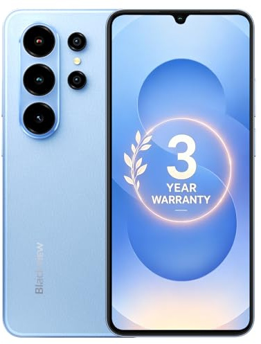 Blackview WAVE 10C Android 16 SIM-Free & Unlocked Mobile Phone, Blue | Android Phone with 6.88 HD+Display, 5000mAh Battery, 9.1mm Ultra Slim and 4GB Physical RAM, Ideal for Everyday Communication