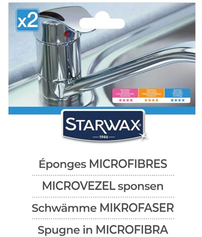 STARWAX Esponjas de microfibra – 3x – ideales para limpiar todo en la casa