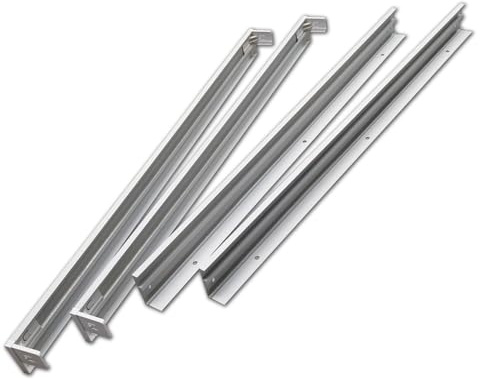 LED ATOMANT Packung mit 5 Aufbaukit für 60x60cm Slim LED Panel, Weiß lackiertes Aluminium, Panel Nicht enthalten