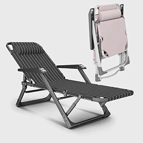 XZSBDXHH Extrabreit Liegestühle Liegen mit Kissen Klappbar Gartenstuhl Sonnenliege Relaxliege Hoch Senioren Saunaliege Liegender Recliner für Kinder Erwachsene Freizeitliege (A 2)