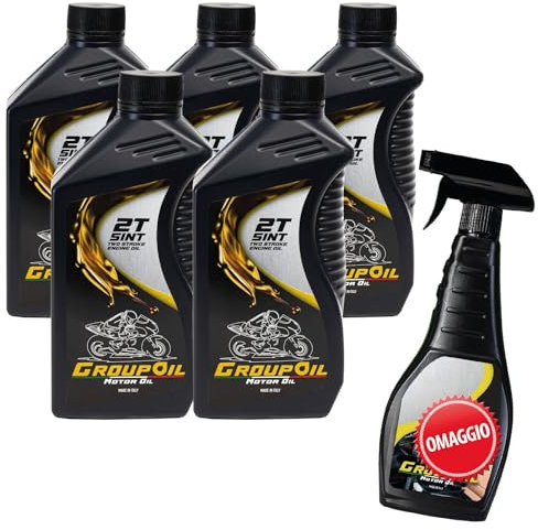 Lubrificanti GROUPOIL 2T sintetico 5x1L olio moto 2 tempi