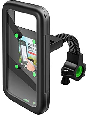 Wasserdicht Fahrrad Telefonhalter,Asudaro Fahrradlenker-Smartphone Tasche Universal 360 Drehung Empfidlich Touch Screen Scooter Handy Halterung Handytasche für 3,5-6,7 Zoll Smartphone,Fahrrad Schwarz