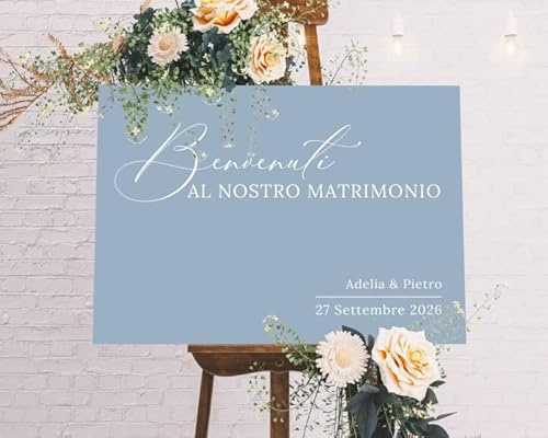 Cartello di benvenuto IN VARI MATERIALI (PLEXIGLASS) CON STAMPA U.V. AD ALTISSIMA QUALITÁ - Love Song - colori PERSONALIZZABILE TABLEAU DE MARIAGE (FOREX 40X60 CM)