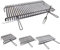 Graticola per Barbecue griglia Acciaio Inox (GRATICOLA Acciaio Inox AISI 430, INGOMBRO Totale Max CM 73X35)