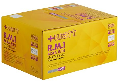 RM1 BCAA 8.1.1 - Integratore Alimentare Post Workout, per il Supporto Muscolare ed Energetico - Ideale per Allenamenti Intensi e Prolungati o Gare - Box da 30 Bustine da 25g