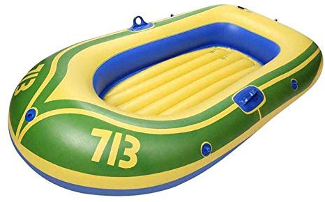 MytaYt 2-Personen-Schlauchboot-Set Mit Rudern Und Pumpenfalten Aufblasbares Kajak Tränenresistentes Gummikanu Zum Angeln Im Freien Rafting, 185X105cm