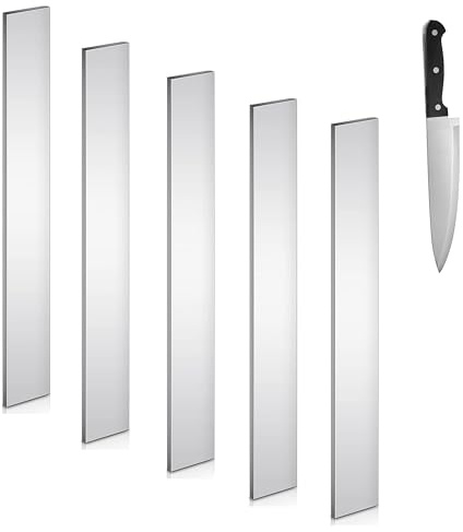 5 pezzi 1095 Barra in Acciaio Ad Alto Tenore di Carbonio 30x3,2x0,2 cm Acciaio per utensili Coltello Billet Fai Da Te Materiale per la Produzione di Coltelli