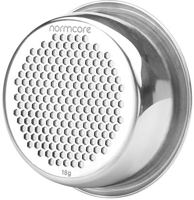 Normcore 54mm Double Layer Portafilter Basket, 18g Precision High Extraction Basket Compatible with 54mm Breville Sage Espresso machines, 304 Stainless Steel, 0.8mm Thickness, 18 Gram