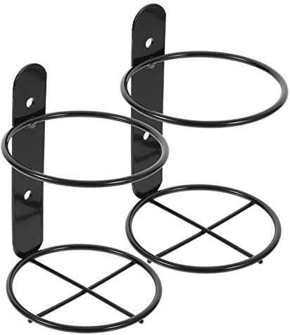 Garneck 2pcs Wall Mounted Wine Rack Bottle Hanging Wine Glass Mount Towel Holder Spiral Wine Cupcake Display Mount Wine Rack Vertical Wine Rack Beer Stand Ledge Rural Iron Individual