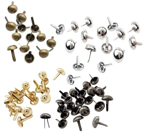 Acrylic 200 tachuelas para bolsos, pies tachuelas, pies para bolsos, bolsos de metal, tachuelas para pies, setas, remaches artesanales de cuero, bolsos cónicos, tachuelas, para bolso de piel