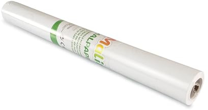 Malinos 301037 Papierrolle 10m, 45cm x 10 Meter, mit Mustern zum Ausmalen, Weiß
