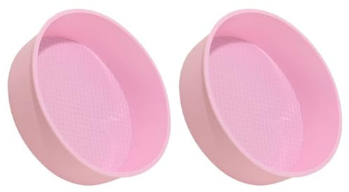 Cabilock 2piezas Molde Redondo de Silicona para Pasteles de Moldes de Silicona para Hornear Utensilios de Cocina para DIY de Tartas