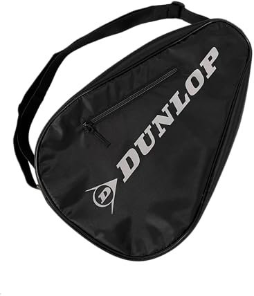 Dunlop Padel Small Paletero – Borsa da Padel per 2 Racchette, Fodera Termica contro il Calore, Tasca Esterna per Accessori, Tracolla Regolabile, Robusta e Compatta, Nera