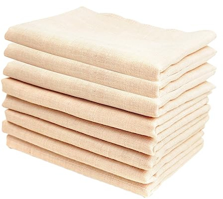 QUMIIRITY 8stücke Teiliges Aus Baumwoll-double-layer Tüchern Weiche Saugfähige Mundservietten Für Neugeborene Für Stillen Füttern Und Täglichen Gebrauch