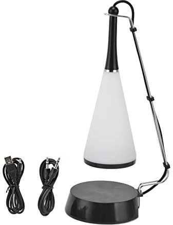 lvifloae Lampada da tavolo con altoparlante, controllo touch wireless, dimmerabile, ricaricabile tramite USB, luce da scrivania con musica Bluetooth per cassetti, armadio, scale,