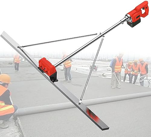 Kit Vibrante massetto calcestruzzo Massetto in Potente Kit massetto, motore vibrante per massetto elettrico senza fili commerciale, livellatore per superfici, 1,5 m