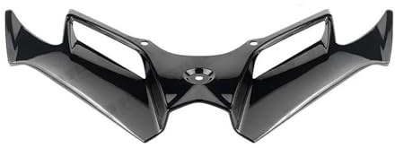 DUSHUO Kit d'ailes Aérodynamiques Avant De Carénage De Moto Protection De Becquet Pneumatique Accessoires De Moto Aile Spoiler Moto(Bright Black)