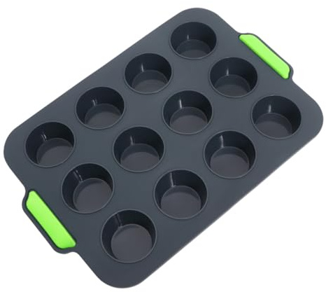 POPETPOP Moule à Gâteau Silicone Pour Tartelettes Aux Œufs Simple Moule à Pâtisserie Pour Maison Gris Foncé