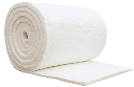 Ceramic Fiber Insulation Fire Blanket - High Density Heat 2300F - for Dishwasher, Kilns, Forges, Boiler, Pizza Ovens and Forge (100 X 50 cm) (10mm)