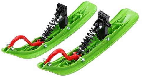 banapoy Go Kart Snow Sledge Board, Snowmobile Front Ski Sled, Shockproof Enhanced Grip Winter Sledge, Ski Attachment for ATV, Go Kart, UTV, Buggy Quad Bike