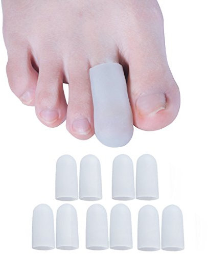 Sumiwish Proteggi Dita Piedi Toe Protector - 10 Pack per alluce, copridita, protezione alluce per alleviare il dolore, unghie mancanti o incarnite, calli, duroni, vesciche, dita a martello