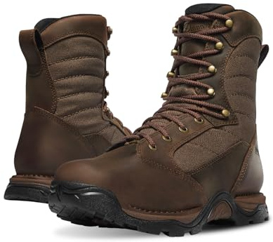 Danner Pronghorn 8” Hunting Boots for Men - Waterproof Gore-Tex and Full-Grain Leather, Cushion Midsole, Torsion Shank, and Vibram Traction Outsole, Brown - 8.5 D