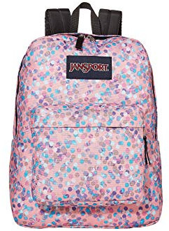 JANSPORT Superbreak Pois pailletés Rose Taille unique