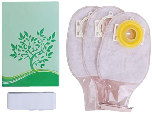 Stoma-Beutel für Kolostomie Ileostomie Stomaversorgung, Zweiteilige Ausstreifbeutel mit Clipverschlüssen, 3PCS