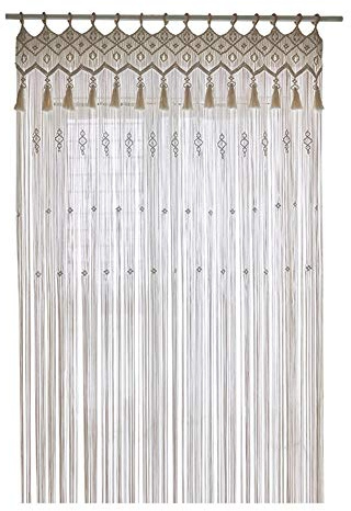 Oriental riverkit Macrame Wandbehang Tapisserie, Boho Macrame Vorhänge Fenstervorhang Türvorhänge, Baumwolle Gewebt Wand Dekoration, Für Wohnzimmer Schlafzimmer Hochzeitsfeier (160 * 280cm)
