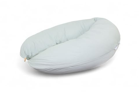 HOBEA-Germany Stillkissen Schwangerschaftskissen, Modell: Pastellgrün | OEKO-TEX® STANDARD 100 zertifiziert, IGR zertifiziert (ergonomisches Produkt) ideal zum Stillen und Schlafen für Schwangere