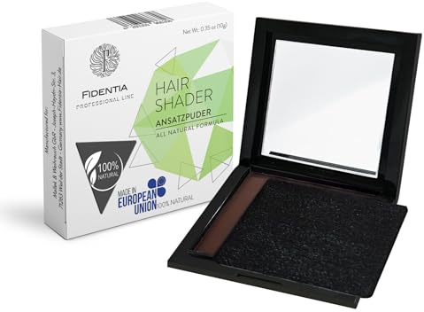 Fidentia Premium Hair Shader | 100% Natur Haar Concealer | in der EU hergestelltes Ansatzpuder - mittelbraun