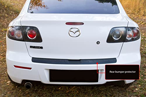 Tema4x4 Rear Bumper Protector Scuff pad for Mazda 3 Sedan 2006-2009 sill Guard