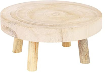 SMELEYOU Pflanzenständer, Pflanzhocker Holz Pflanzständer Innenblütenstock Stecker Platten Tischständer für Wohnkultur s