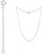 1 Pieza Cadena De Extensión,Extensor De Collar Extensión,Extensor De Cadena Para Collar Pulsera Tobillera Cadena,Plata De Ley 925 Cadena Extensora Para DIY Fabricación De Bisutería,12cm