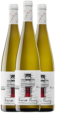 Santiago Ruiz Rosa Ruiz Albariño Rías Baixas Joven 75 cl Vino blanco (Caja de 3 Botellas de 75 cl)