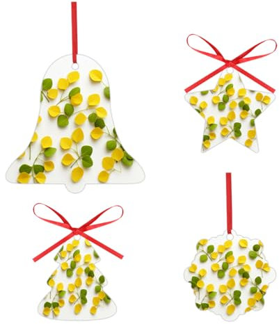 ducanll Weihnachtsschmuck 2023 Weihnachtsbaumschmuck – Verleihen Sie Ihrem Zuhause festlichen Charme mit Weihnachtsdekoration für drinnen und draußen, einfaches Blattstrukturmuster