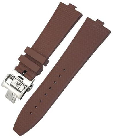 SOMKB FKM Senior Fluorine Cinturino In Gomma Per Vacheron constantin 4500V 5500V 7900 Cinturino Vc Bocca Convessa 7mm accessori per orologi, Rose gold buckle, Agata