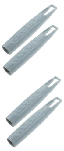 Cabilock 4pcs Cleaning Broom Stick End Cap Mop Handle End Caps Grip for Sweep Broom Replacement