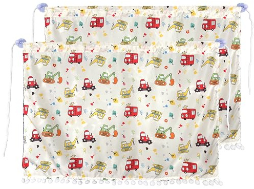 Aufisi Parasol para Coche para bebé, 2 Unidades, 63 x 49 cm, Parasol para Ventana Lateral de Coche con 2 ventosas, Apto para Viajes en Familia, diseño 1