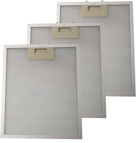 Metallfettfilter for Dunstabzugshauben, 3 STÜCKE Metallfettfilter for Dunstabzugshauben, 300 X 250 Mm Aluminium-Dunstabzugshaubenfilter, Dunstabzugshauben-Dunstabzugshaube Aus Maschenmaterial, for Das