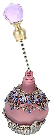 GLEAVI Botella de Perfume y Desmontable Reutilizable de 23ml de Vidrio Púrpura Resistente Corrosión Adecuado para Aceites Esenciales en Salones de Belleza y Masajes