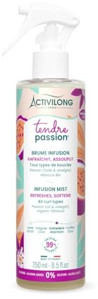 ACTIVILONG - Nebbia infusione tenera passione - capelli ondulati, ricci, ricci e crespi - senza silicone - senza alcool aggiunto - 99% ingredienti di origine naturale - Made in France - 250 ml