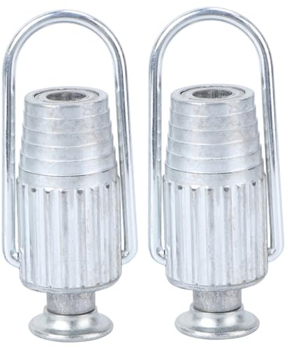 SOLUSTRE 2pcs Aluminum Clothesline Tightener Heavy Duty Wire Tightening Tool with Spring Ball Bearing for Laundry Drying Metal Line Tensioner for Household Use