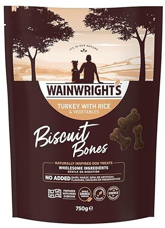 Wainwright's Biscuit Bones Dog Treats Turkey with Rice & Vegetables 750g